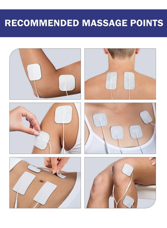 NURSAL Nit Replacement Pads, Nursal Reusable Self-Adhesive Electrodes Pads 20 Packs 2X2” 2X4”, Latex Free Pigtail Tens Pads, Compatible With Tens 7000, Auvon Tens, Etekcity, Nicwell Care Tens - Image 5