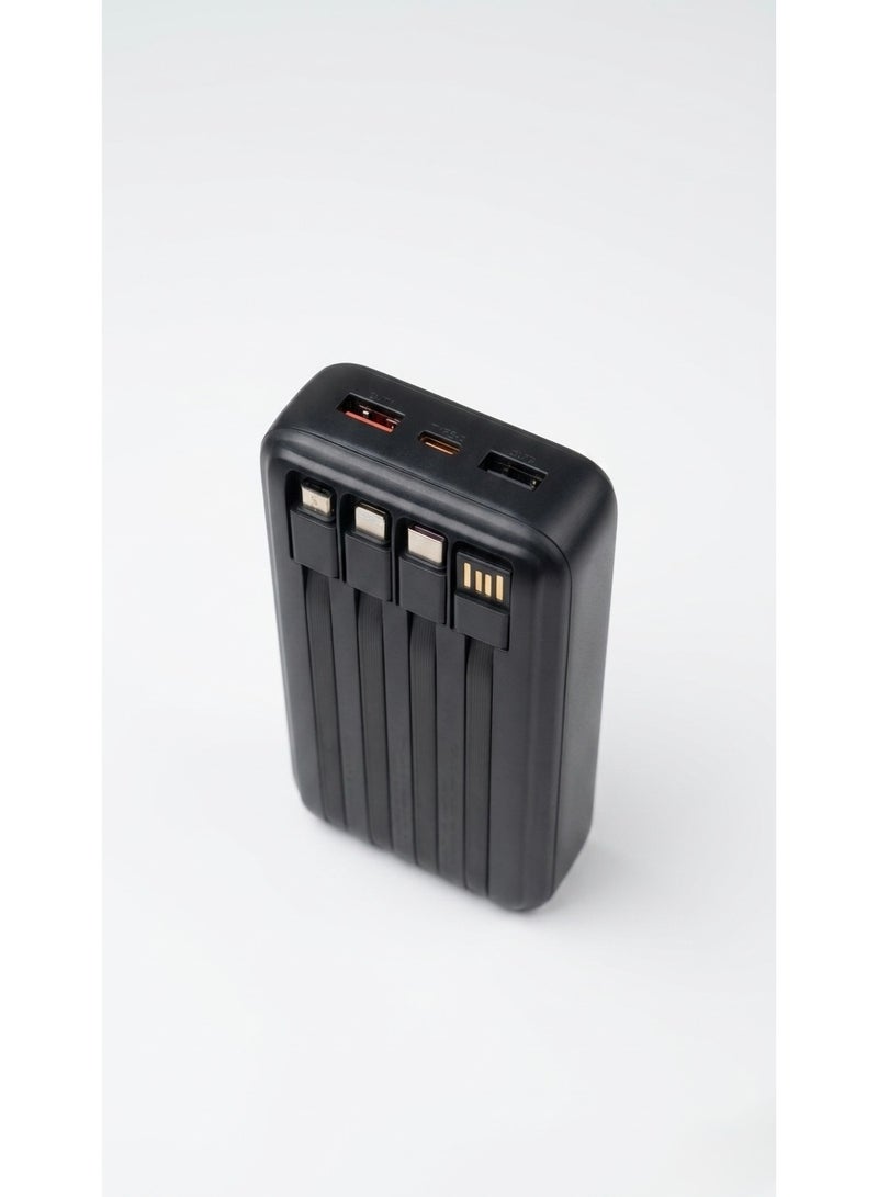 CALUS FAST208pro 20000mAh Power Bank with 22.5W PD Super Fast Charging & 4 Built-in Cables - Image 4