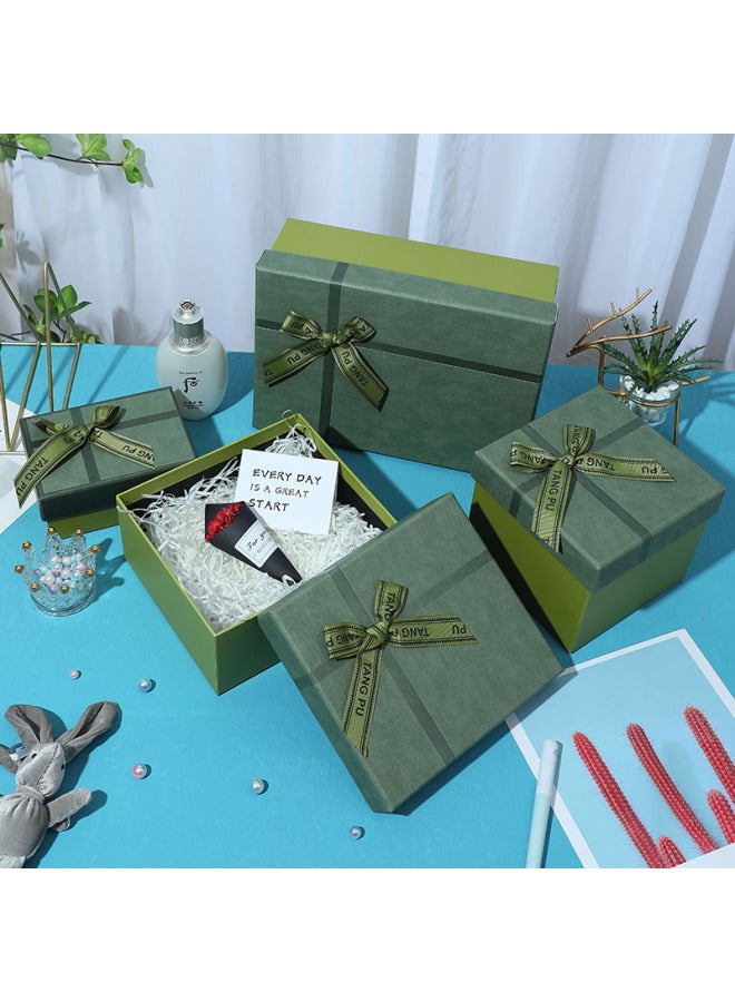 TP صندوق تغليف تجميلي أخضر صندوق هدايا أحمر فارغ 520 صندوق هدايا صندوق هدايا عيد الميلاد تذكار - Image 4