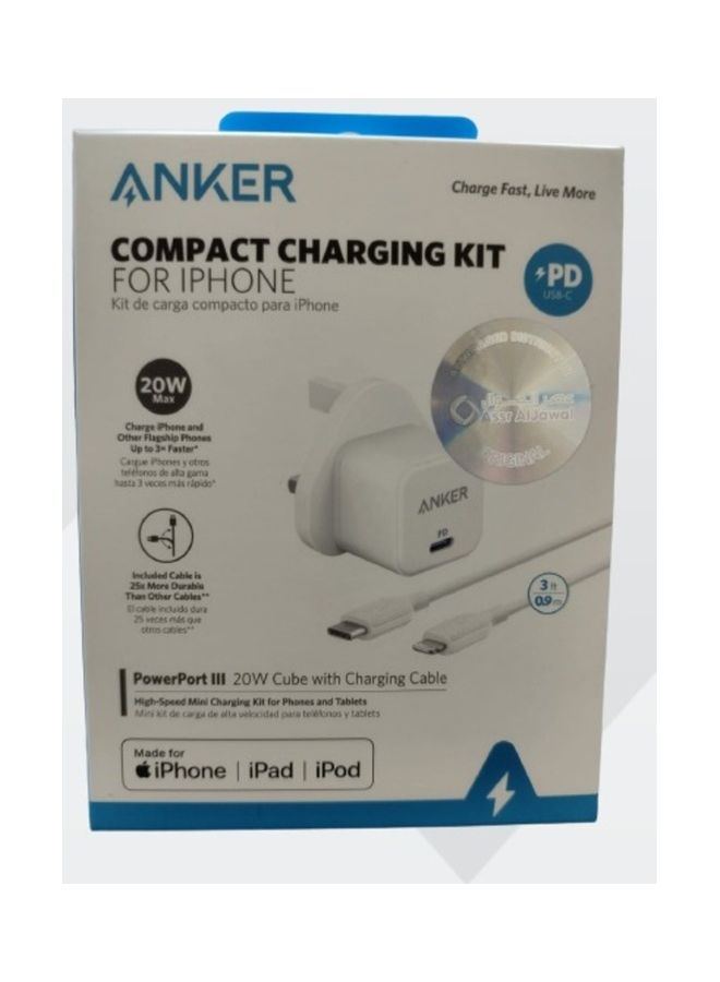 مكعب انكر بوربورت III 20 واط مع منفذ يو اس بي سي لايتنينج من باور لاين III - Image 2