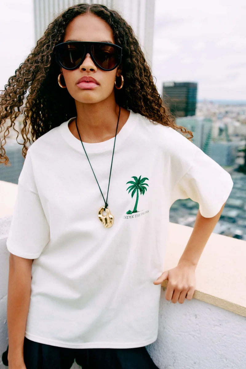 H&M Oversized printed T-shirt
