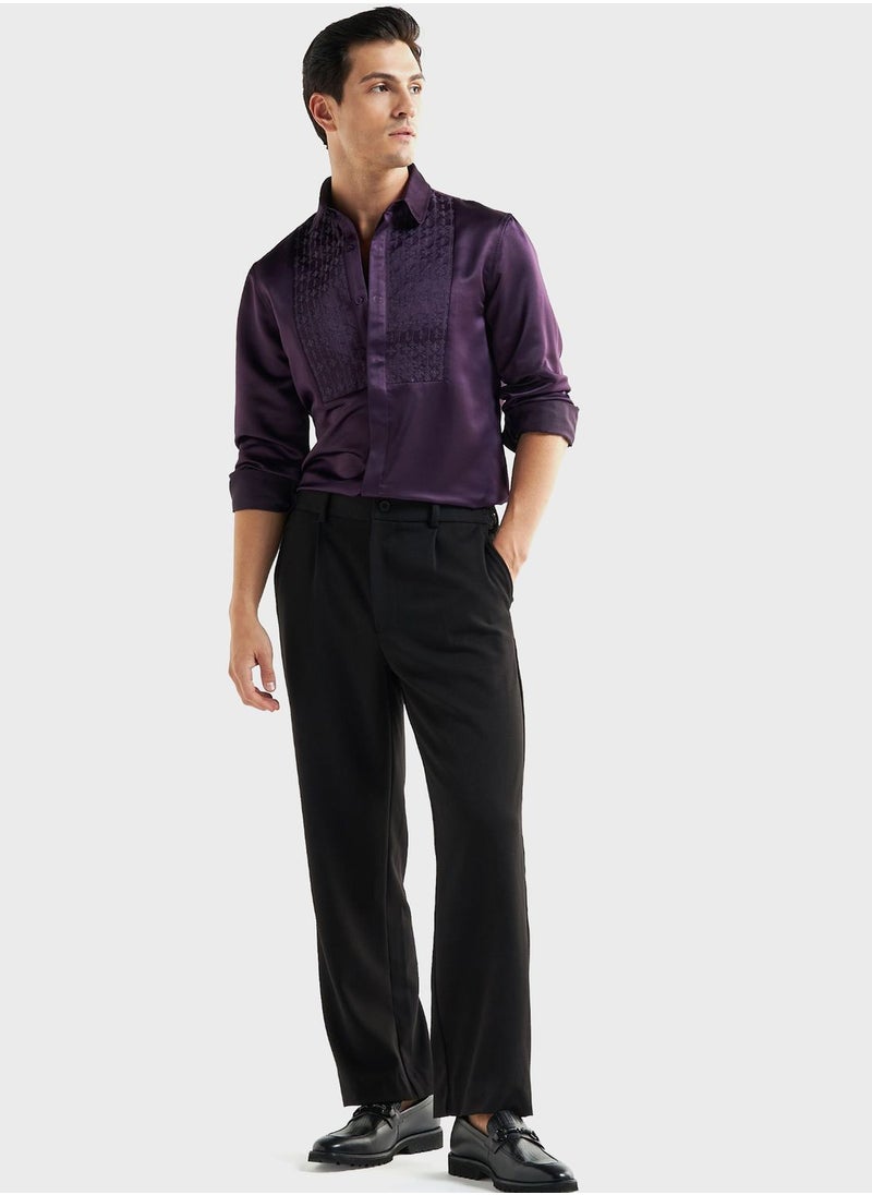 FAV Embroidered Regular Fit Shirt  - Image 4