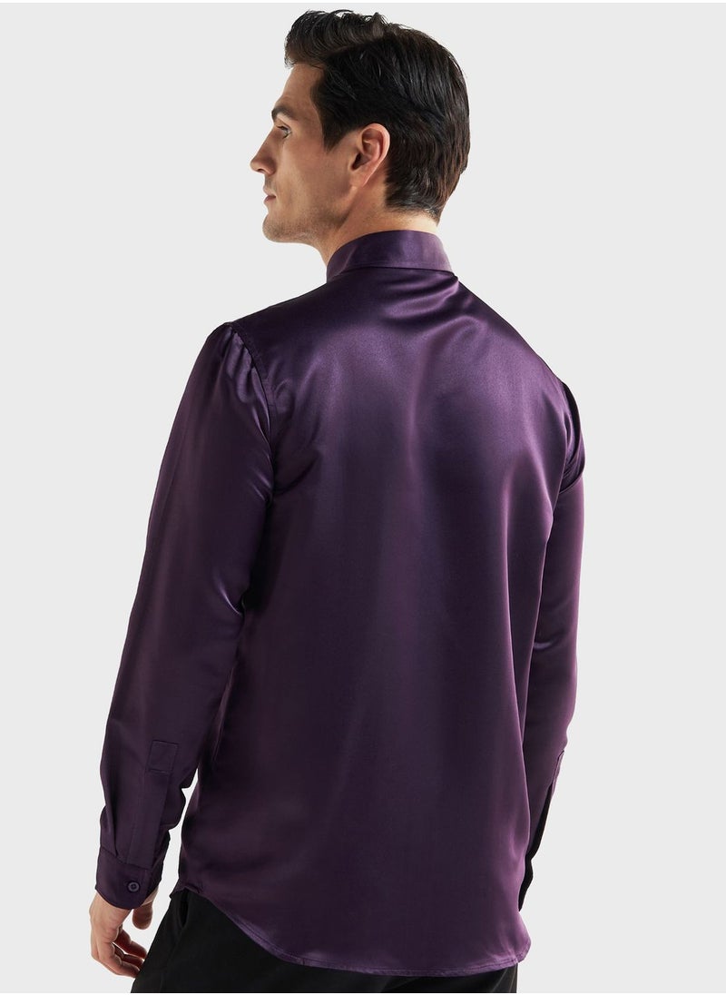 FAV Embroidered Regular Fit Shirt  - Image 2