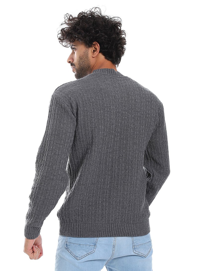 سيزار بلوفر رجالي صوف برقبة دائرية - Image 4