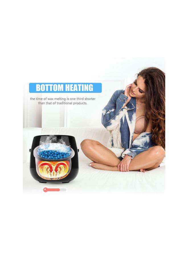 WYBOT Wax Warmer Kit, Intelligent LED Display Wax Heater Set Hair Removal Wax Warmer Wax Beans Applicator Sticks for Full Body Legs Face Eyebrows (01)  - Image 3