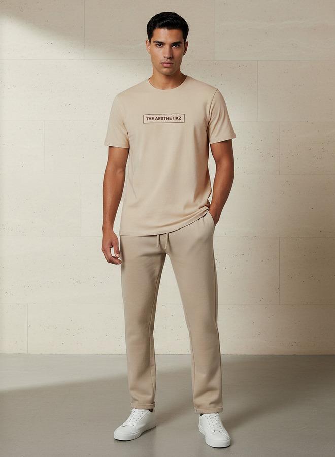 Iconic Men Slim Fit Crew Neck Short Sleeve Printed T-shirt - Image 2