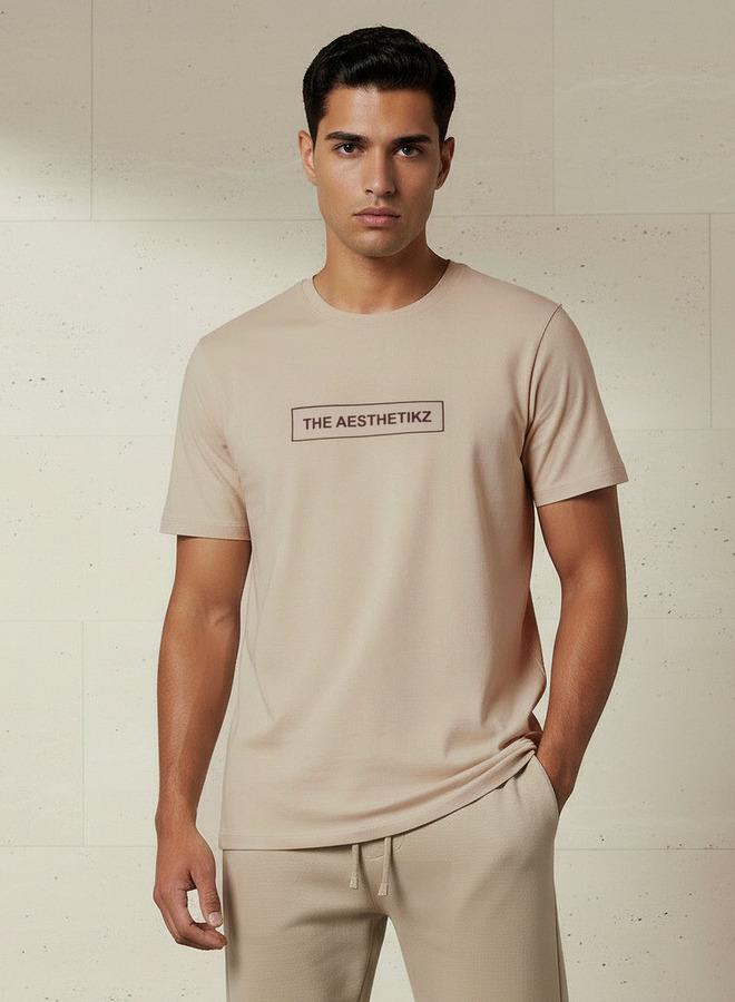 Iconic Men Slim Fit Crew Neck Short Sleeve Printed T-shirt - Image 1