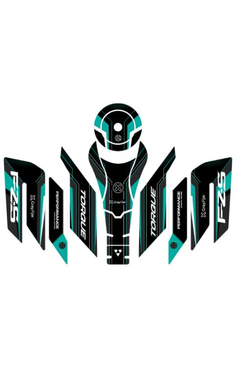 Grayfixx Torque Edition Full Tank Pad with Thigh Pad for FZs v3/v4 | Premium Dome Tank Pad, Sleek and Durable, Pack of 1 - Image 1