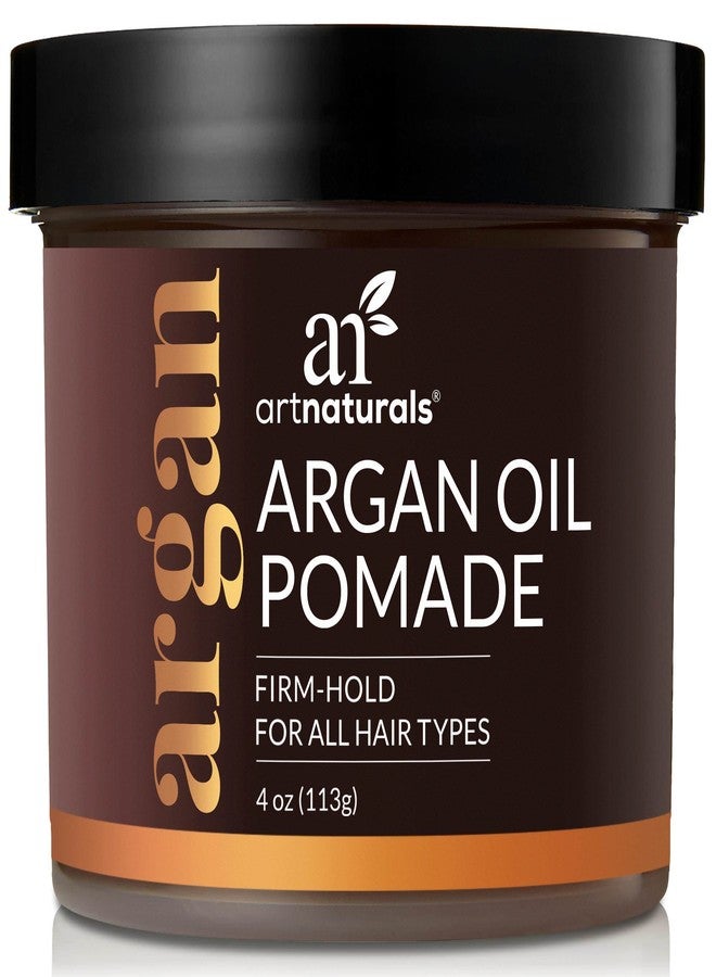 Artnaturals Professional Argan Oil Pomade - (4 Oz / 113g) - Strong Hold for All Hair Types - Natural Styling Formula for Men and Women - Made in USA - for Thick, Straight and Curly Hair - Image 1