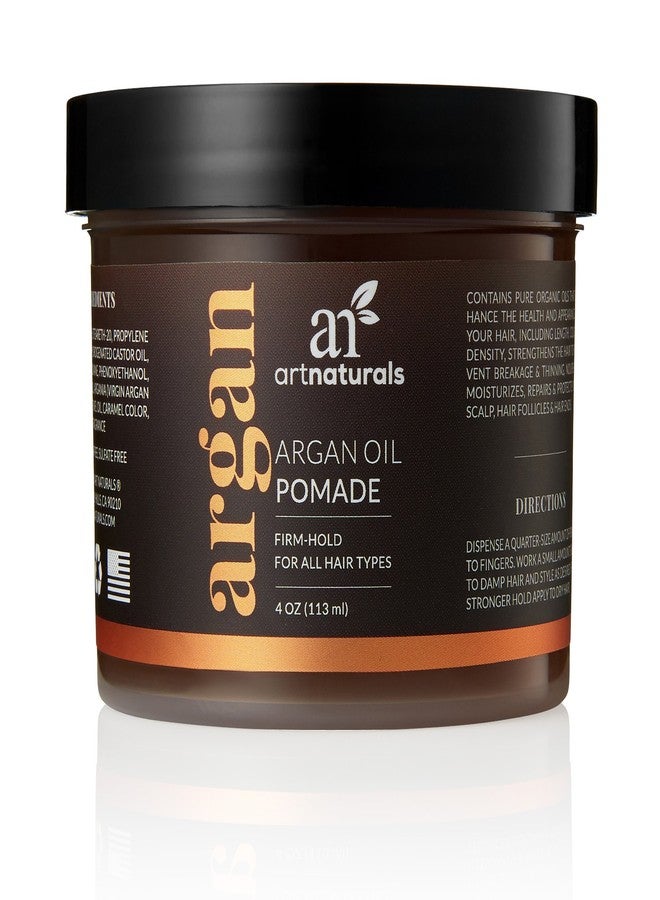 Artnaturals Professional Argan Oil Pomade - (4 Oz / 113g) - Strong Hold for All Hair Types - Natural Styling Formula for Men and Women - Made in USA - for Thick, Straight and Curly Hair - Image 2