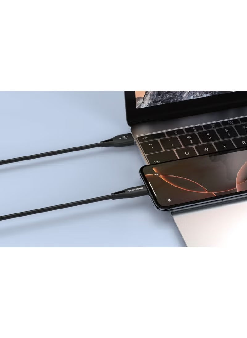 RIVERSONG USB-A to Lightning Cable 1m, Fast Charging iPhone Cable - Image 2