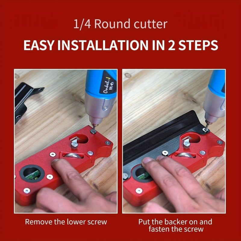 Onkel J Chamfer Plane With Backer Smoothing Woodworking Hand Planer For Quick Edge Planing And Radian Corner Trimming Set 7 - Image 4