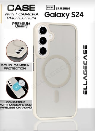 White Stylish Case for Samsung Galaxy S24, Solid Camera Protection, Shockproof, Enhanced Protection, Compatible with MagSafe and Wireless Charging - pzsku/Z4C4CE440BC2F6E8C0CF5Z/45/1743886783/089bfeee-75cf-42a5-9d79-7ad3631307ff