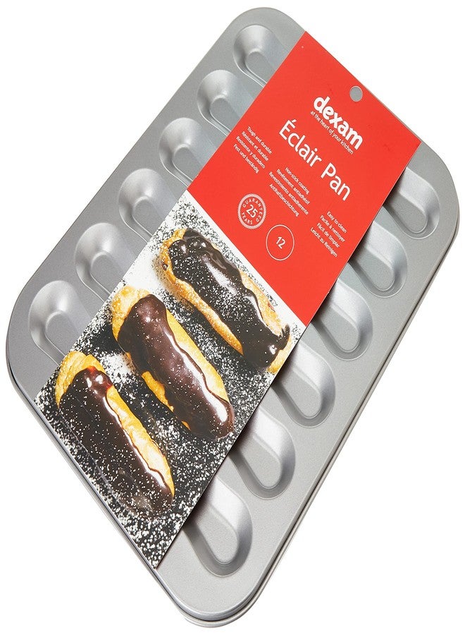 Dexam Eclair Pan Non-Stick 12 Cup, Grey - Image 1