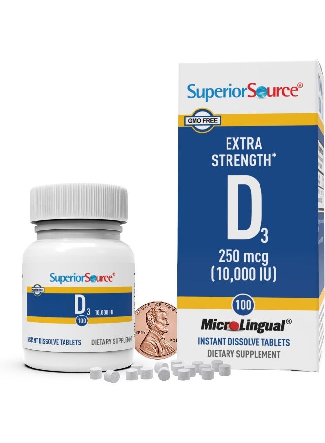 Superior Source D3 Extra Strength 250 mcg Tablets for Adults - Image 2