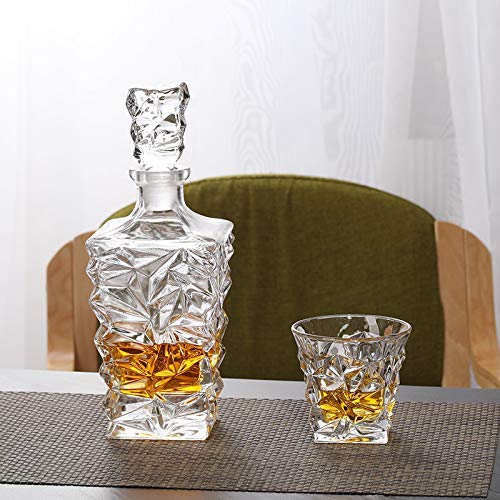 Vilon Whiskey Decanter Set With Bar Accessories - Crystal Glass Set in Craft Box, Non-Lead Bourbon Decanter for Rum, Scotch, Premium Liquor - Image 4