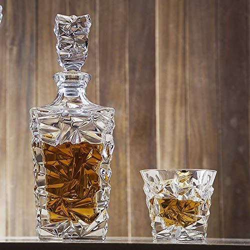 Vilon Whiskey Decanter Set With Bar Accessories - Crystal Glass Set in Craft Box, Non-Lead Bourbon Decanter for Rum, Scotch, Premium Liquor - Image 5