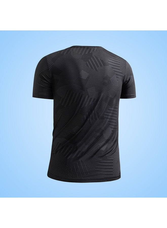 Fomoce men's Summer Sports T-shirt - Ultra Thin Mesh Short Sleeve Athletic Tee - Image 3