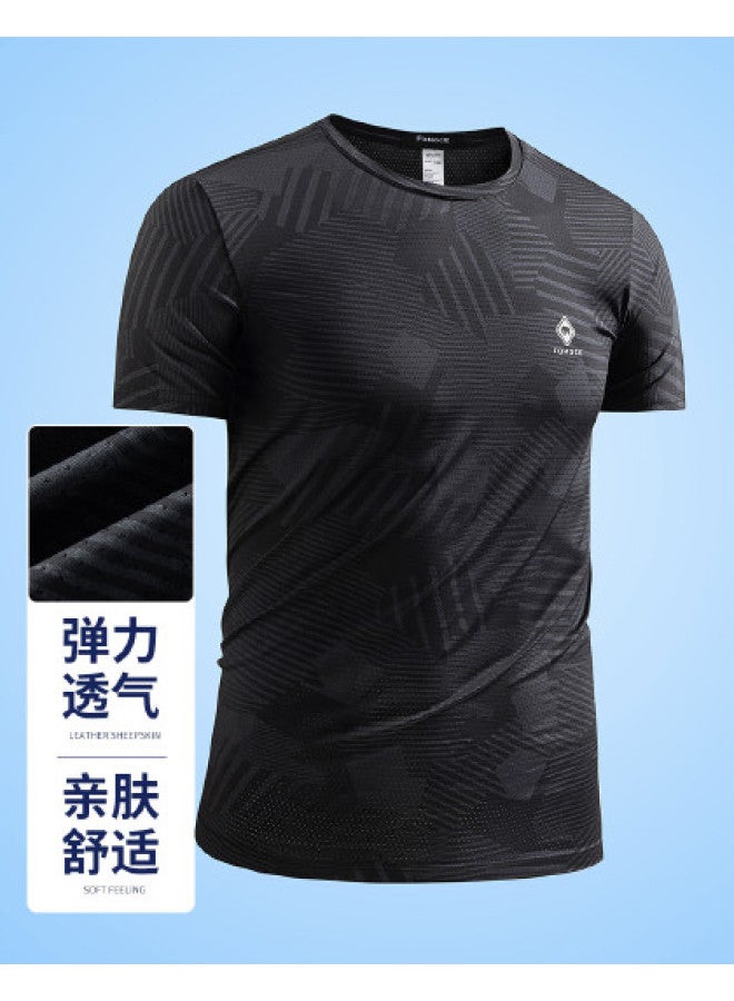 Fomoce men's Summer Sports T-shirt - Ultra Thin Mesh Short Sleeve Athletic Tee - Image 1