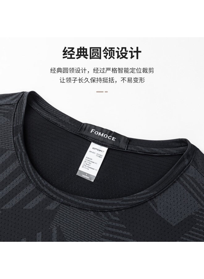 Fomoce men's Summer Sports T-shirt - Ultra Thin Mesh Short Sleeve Athletic Tee - Image 5