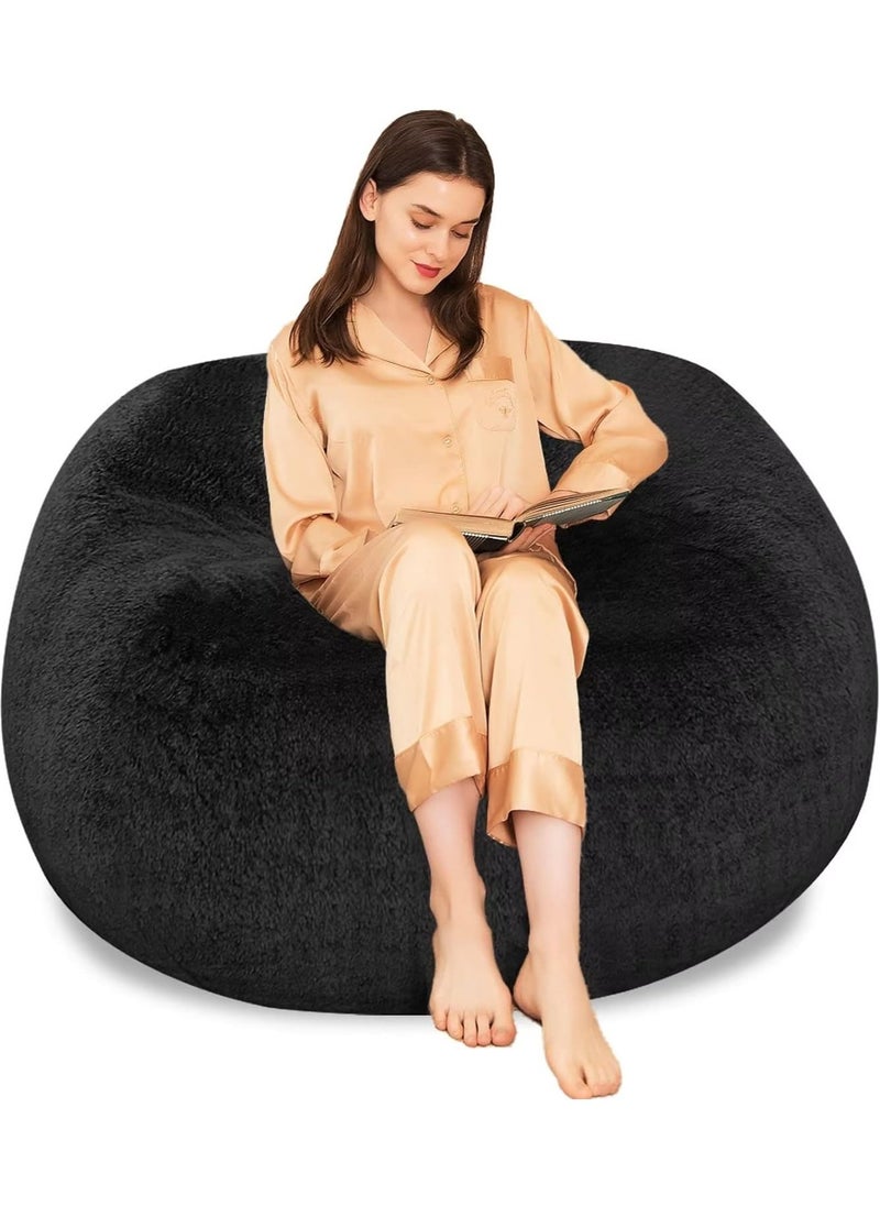 Comfy COMFY ULTRASOFT CLASSIC BLACK VELVET ADULT BEAN BAG WITH VIRGIN FILLING  - Image 3