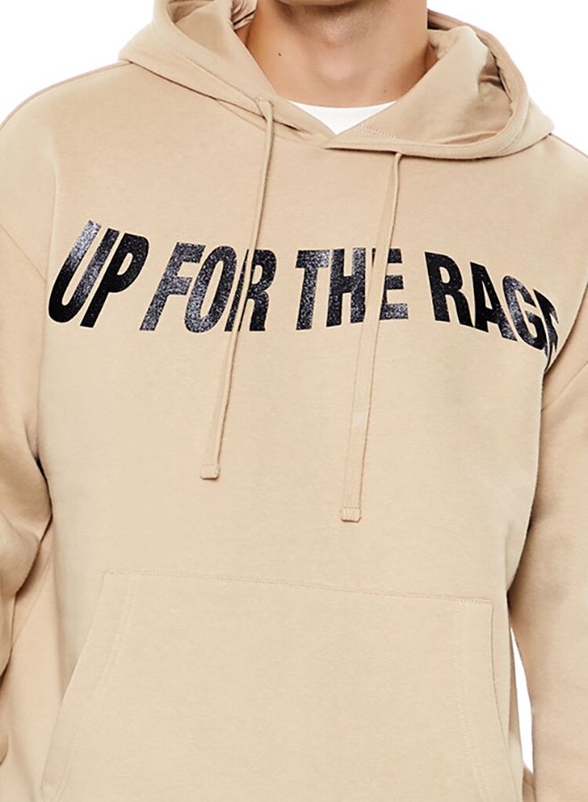 FOREVER 21 Up For The Rage Glitter Graphic Hoodie - Image 5