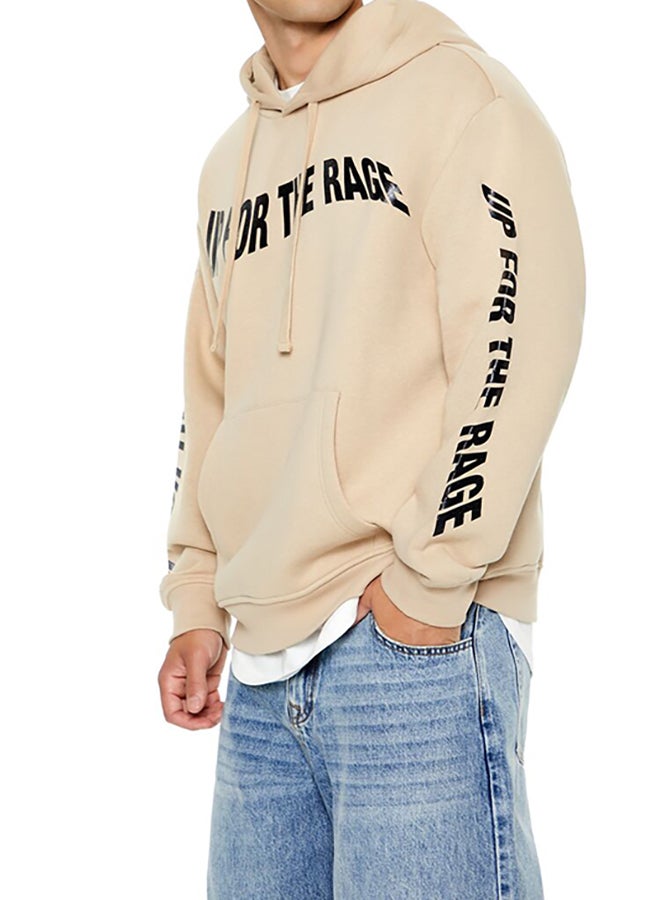 FOREVER 21 Up For The Rage Glitter Graphic Hoodie - Image 2