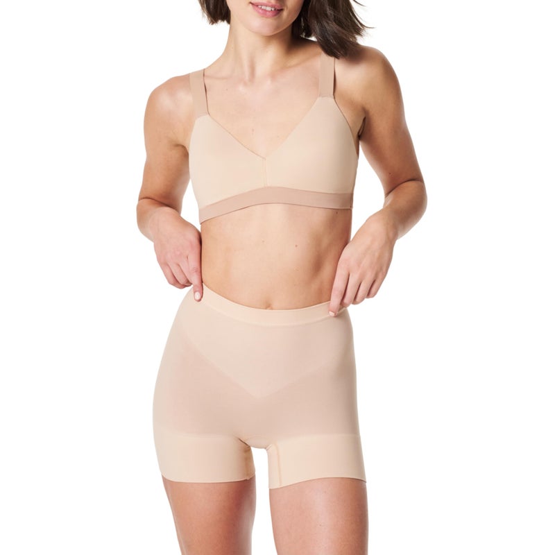 SPANX SPANXsculpt Power Series Boyshort - For All Hemline Lengths - Lightweight Core Control Shapewear - Dig-Free Waistband- Soft Nude - Medium - Image 1