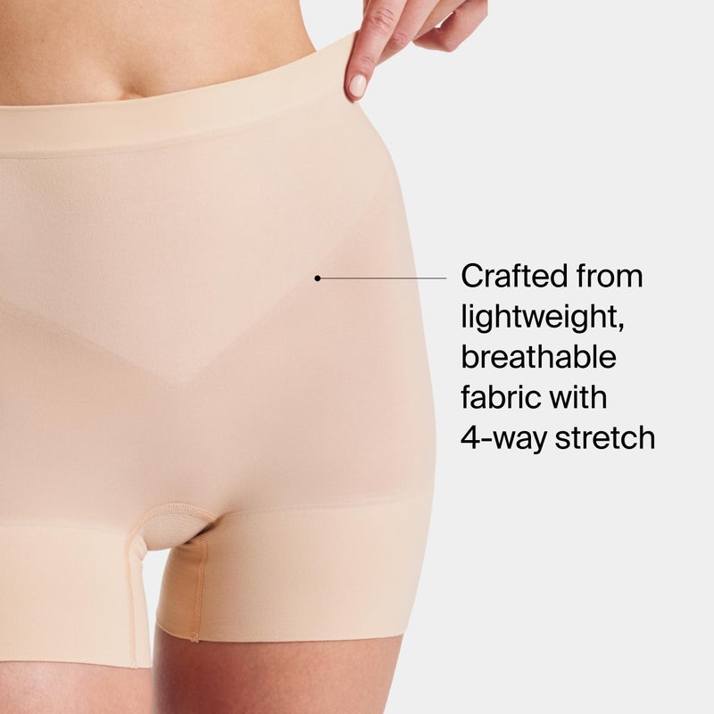 SPANX SPANXsculpt Power Series Boyshort - For All Hemline Lengths - Lightweight Core Control Shapewear - Dig-Free Waistband- Soft Nude - Medium - Image 3