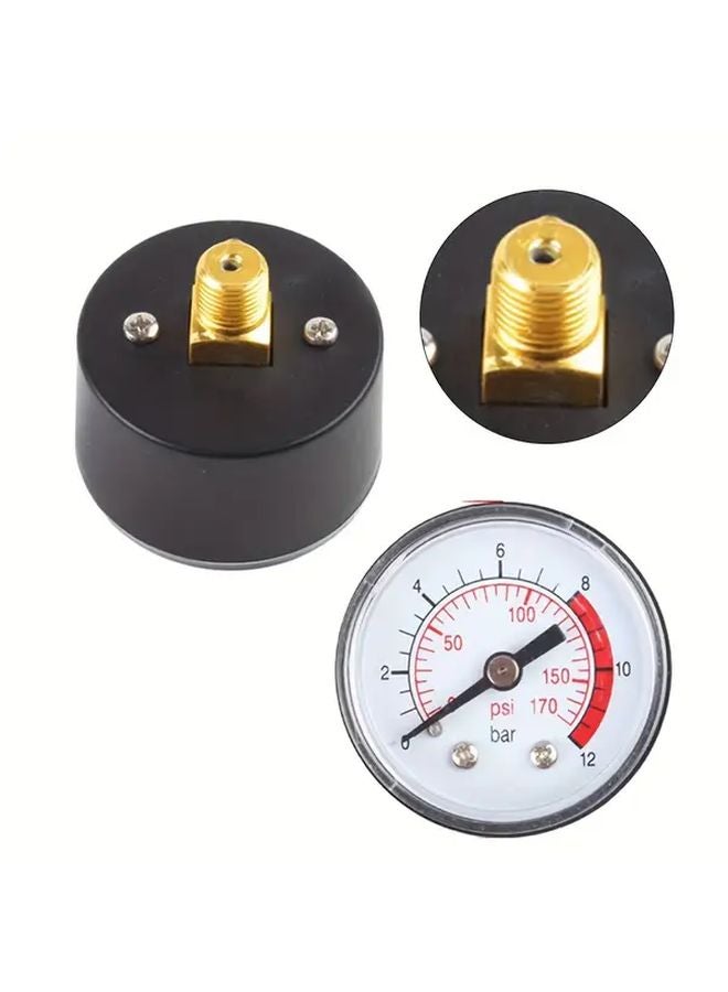 1 مقياس ضغط هواء هيدروليكي هوائي لضغط السوائل 0-12 بار 170 رطل/بوصة مربعة - Image 4