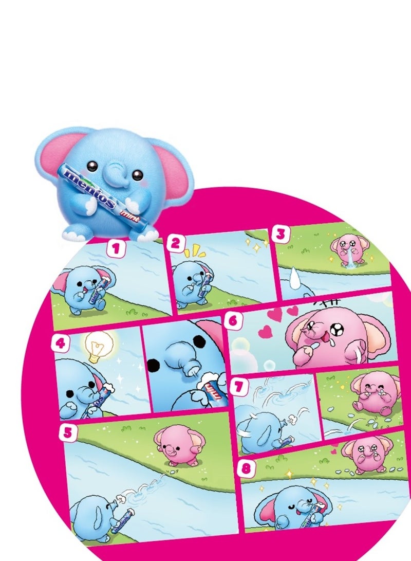 ZURU SNACKLES 14"Super Soft Plush Collectible (Lottie Elephant with Mentos) - Image 2