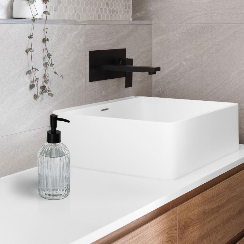 Topsky Glass Soap Dispenser With Plastic Pump  400Ml Liquid Hand Soap Dispenser  Rustproof Pump For Kitchen & Bathroom  Great For Lotions  Essential Oil  Liquid Soaps Transparent - Image 2