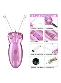 BrOwns Professional Electric Women Face Mask Facial Hair Remover Cotton Thread Epilator Lady Beauty Machine  - Image 2