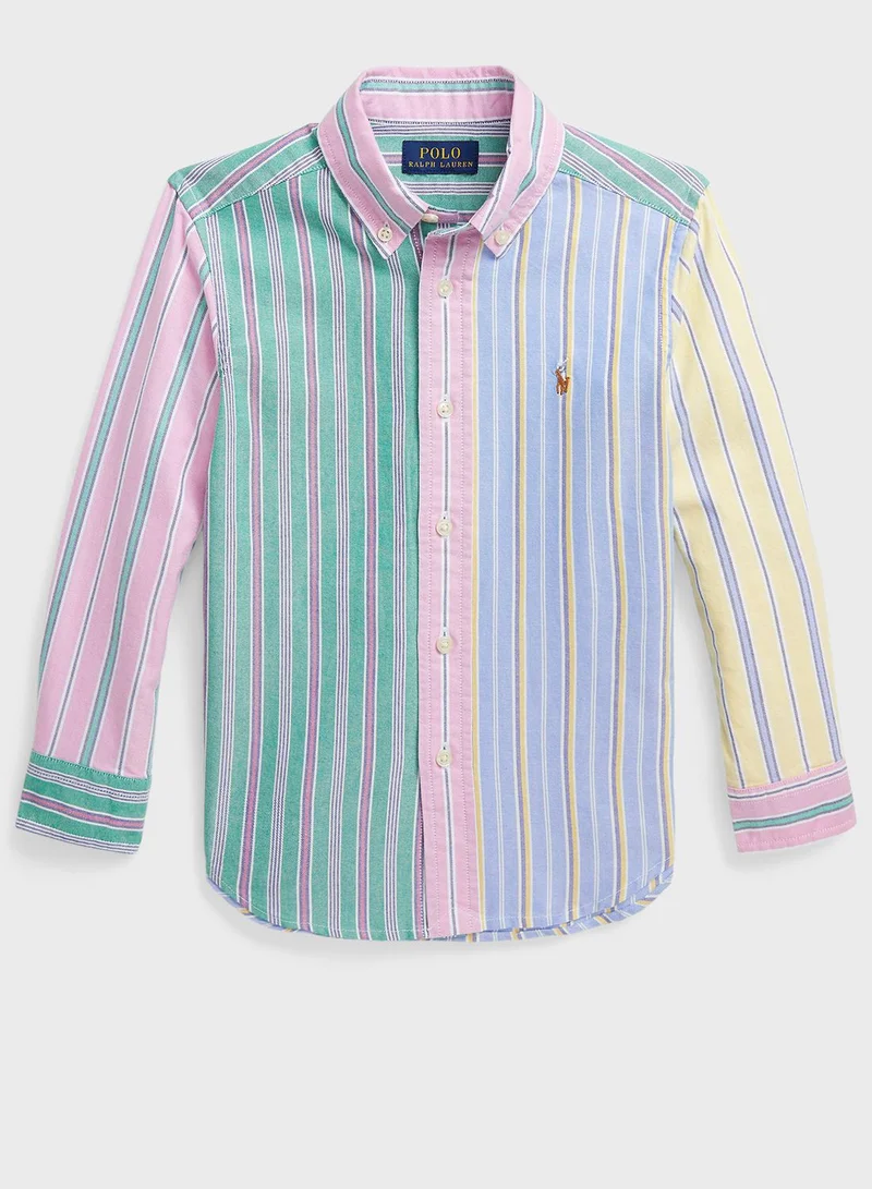 POLO RALPH LAUREN Kids Striped Slim Fit Shirt