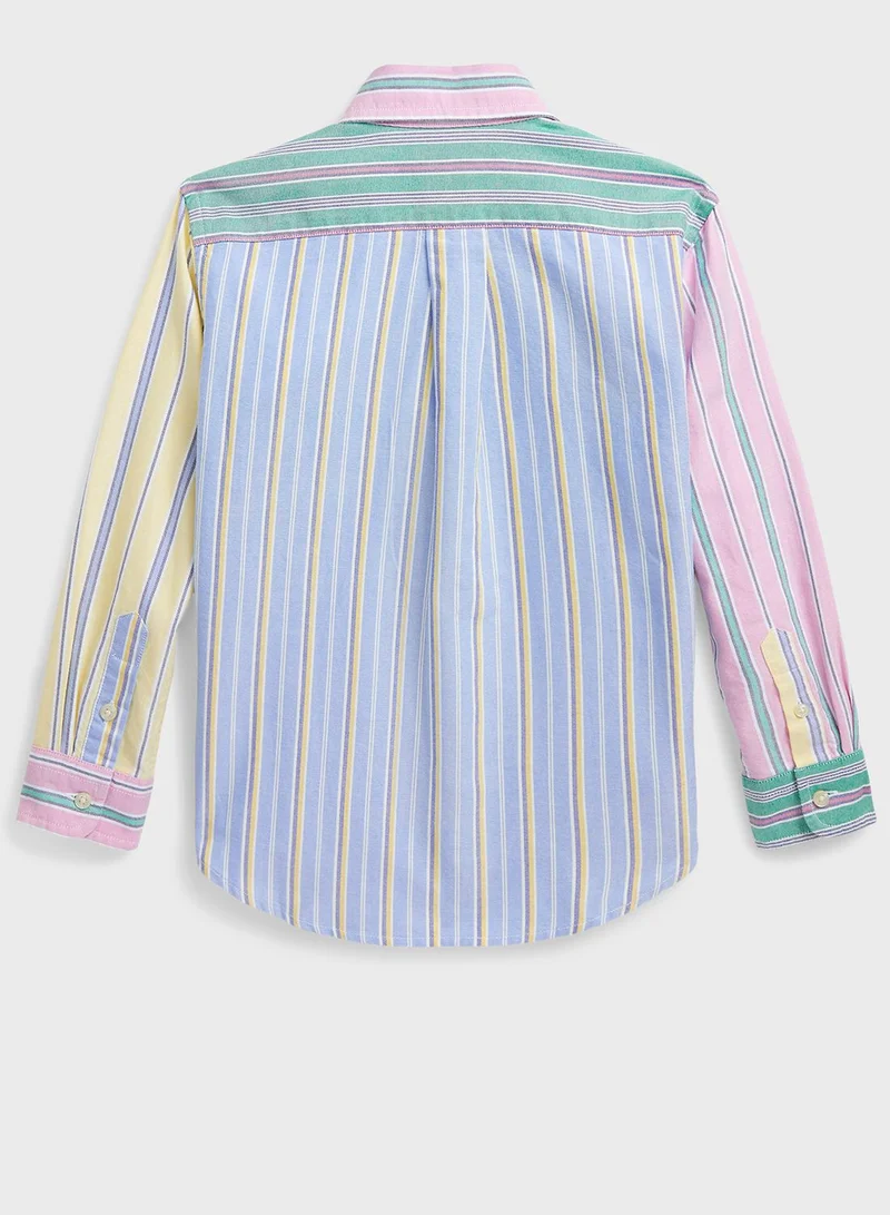 POLO RALPH LAUREN Kids Striped Slim Fit Shirt