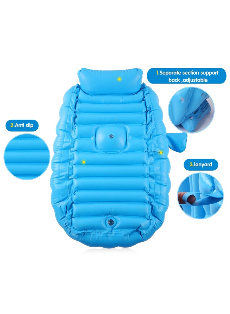 Bestway Inflatable Baby Bath Tub Comfortable Bather Foldable Inflatable Bathtub Wtih Mattress Inflatable Air Pump - Image 4