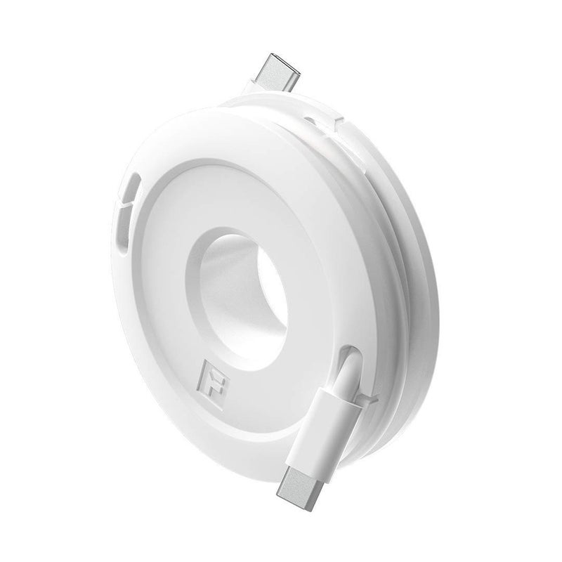 Fuse Side Winder Mini and Max Headphone, Earbud and Charging Cable Winder and Organizer Perfect for Wrapping Earbuds and Cords for Travel and Organization (White, Max) - Image 1