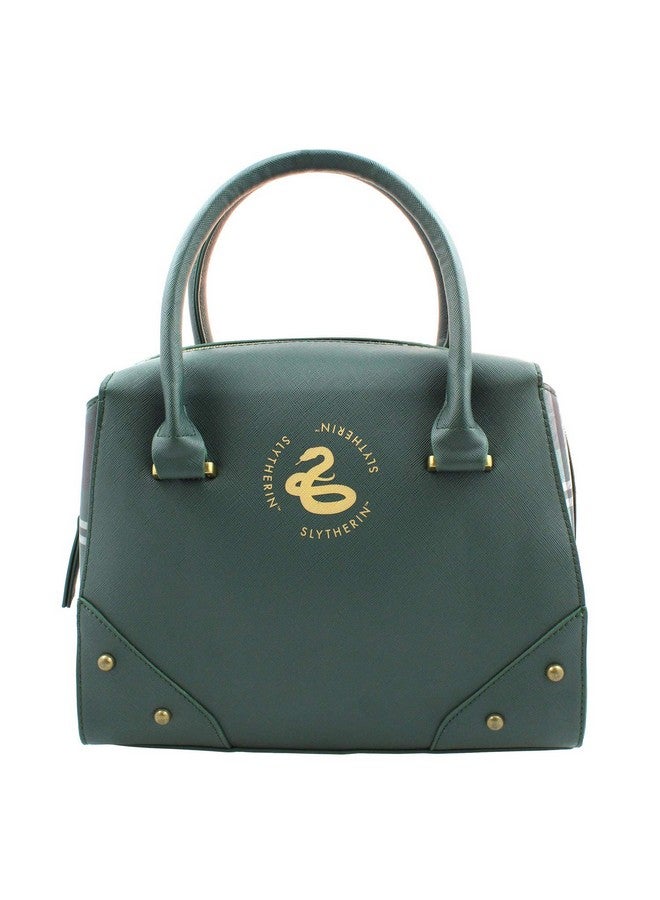 Bioworld Harry Potter Purse Designer Handbag Hogwarts Houses Womens Top Handle Shoulder Satchel Bag Slytherin - Image 2