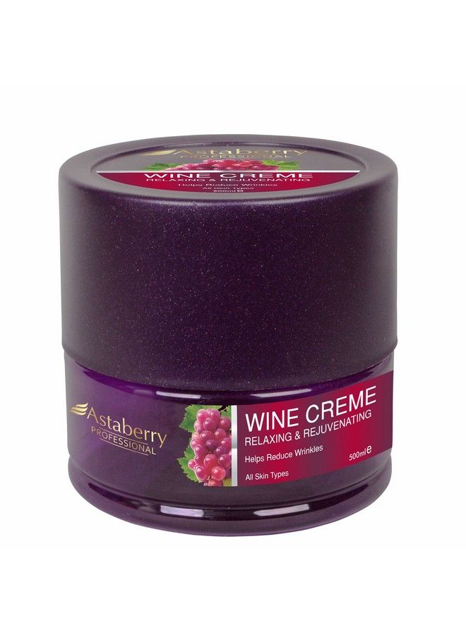 Astaberry Professional Wine Creme 500Ml Improves Skin Moisturization; Firmness & Elasticity; Relaxing & Rejuvenating; Reduce Fine Lines & Replenish Depleted Moisture - Image 1