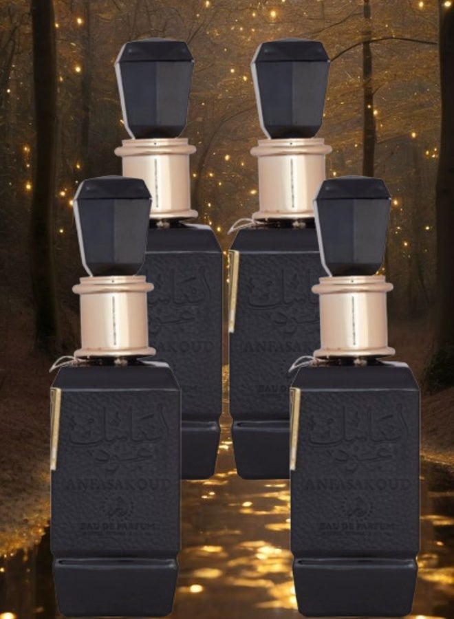 الفخر 4 قطع عطر انفاسك عود 100مل - Image 1
