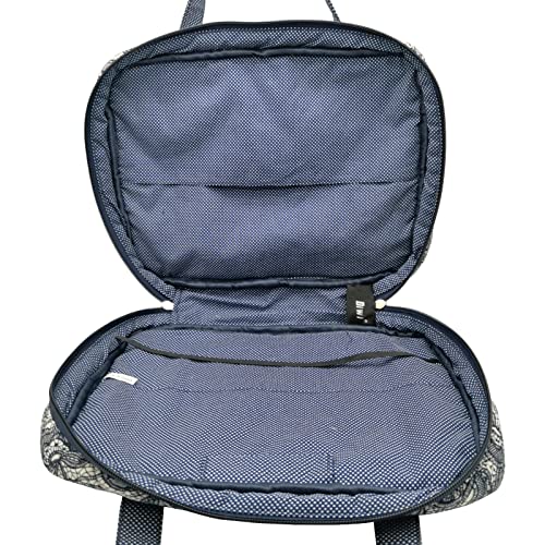 DIWI Quilted Bible Covers Extra Large Sizes 11.25 X 8.25 X 2.75 Inches Bible Tote Book Case (XL, C2 Navy Canopy) - Image 4