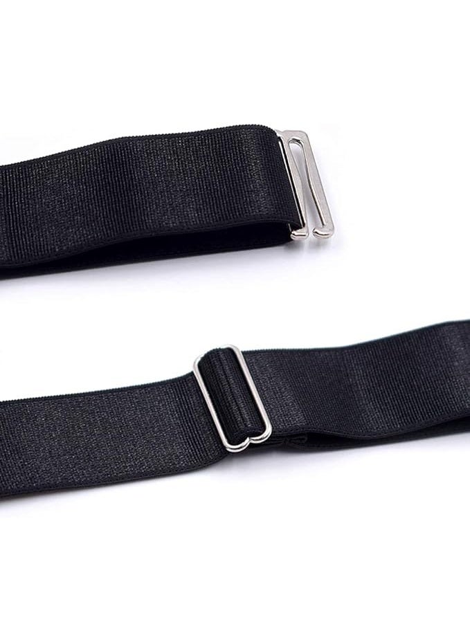 Adjustable Elastic Shirt Stays for Men – Non-Slip Locking Clamps | Durable Shirt Garters for Police, Military & Professional Use - Image 2