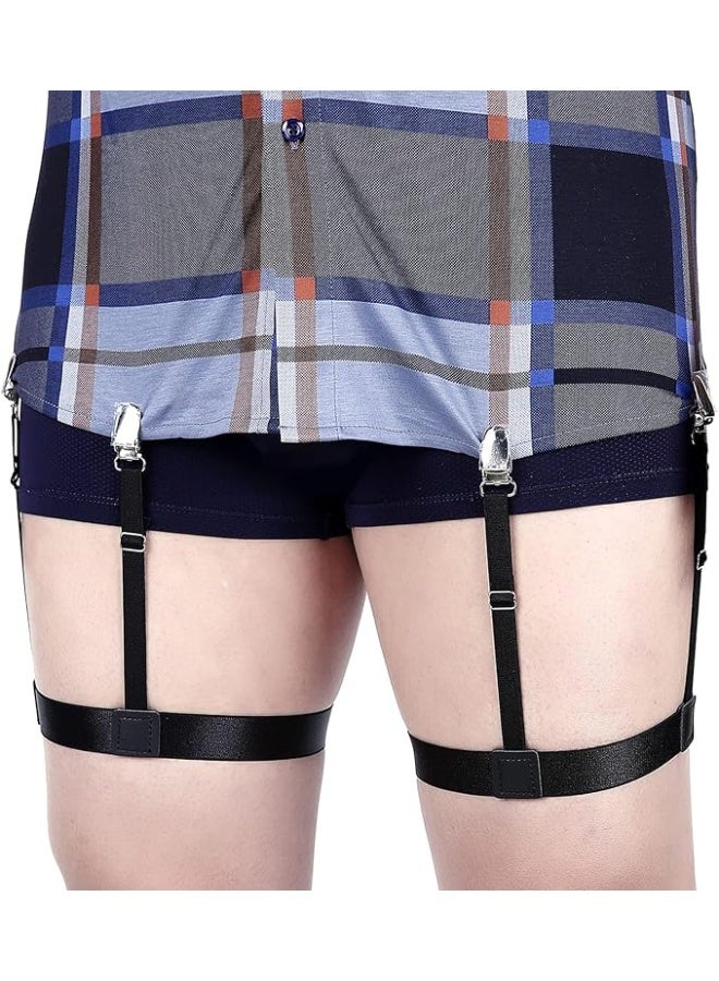 Adjustable Elastic Shirt Stays for Men – Non-Slip Locking Clamps | Durable Shirt Garters for Police, Military & Professional Use - Image 4