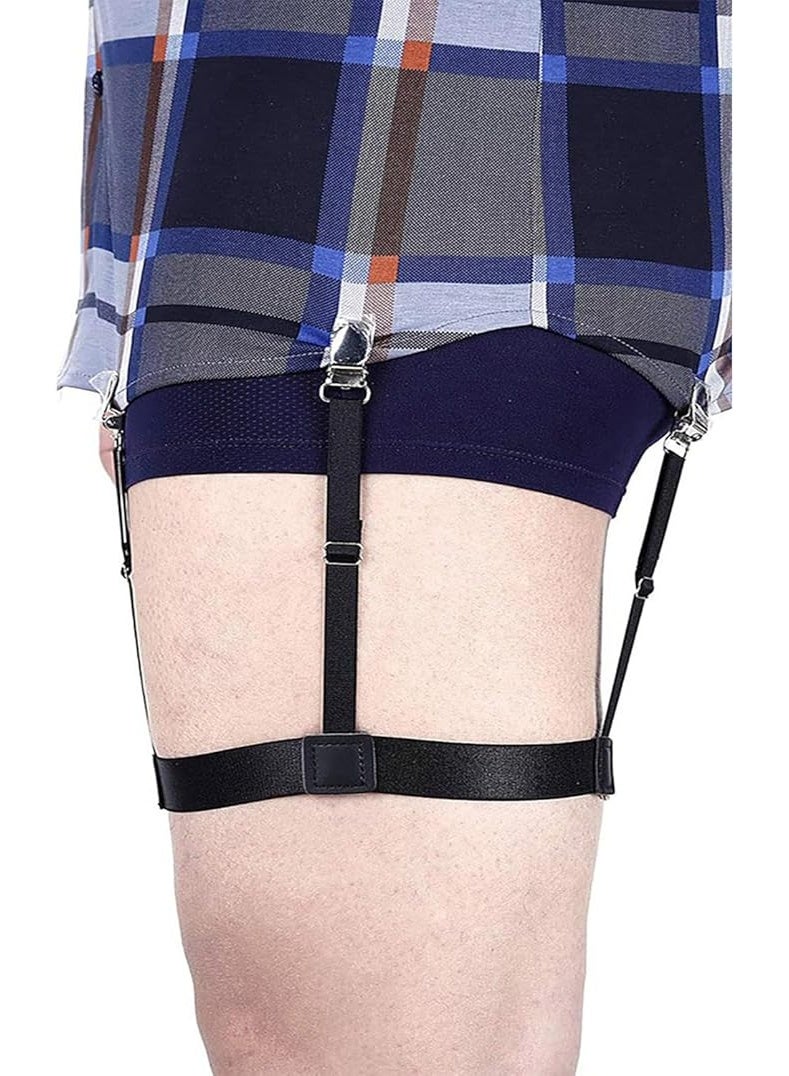 Adjustable Elastic Shirt Stays for Men – Non-Slip Locking Clamps | Durable Shirt Garters for Police, Military & Professional Use - Image 5