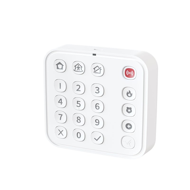 Arlo Wire-Free Keypad for Arlo Home Security System - Certified Accessory - Alarm Keypad, DIY Install, Built-in Siren, White - KB1001 - Image 1