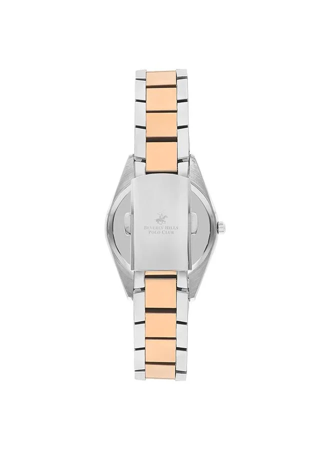 BEVERLY HILLS POLO CLUB Beverly Hills Polo Club Women's 2035 Movement Watch, Analog Display and Metal Strap - BP3300X.420, Silver
