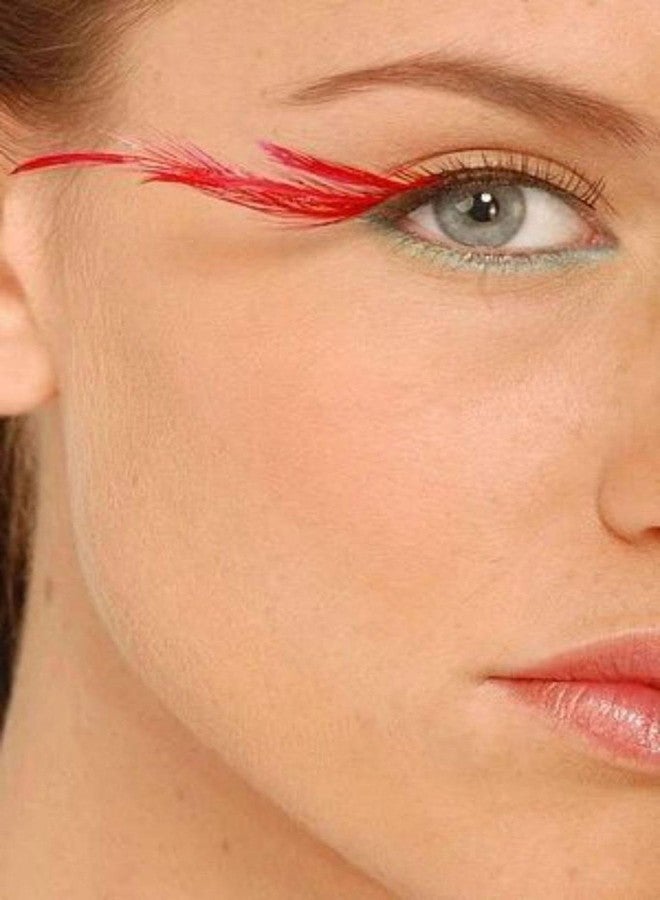 Dorisue Red Eyelashes Accent Feather Lashes - Natural-to-Bold Red Gradient Eyelashes for Retro & Vampire Cosplay - Image 1