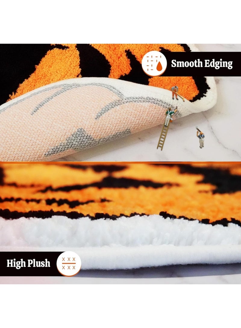 هالوين سجادة باب الهالوين، سجادة أرضية لطيفة ومرحة للهالوين مقاس 50×80، سجادة باب ترحيبية غير قابلة للانزلاق وقابلة للغسل، سجاد عيد الشكر في الهالوين الخريفي للمدخل الداخلي والخارجي والحمام وغرفة المعيشة وديكور المنزل - Image 5