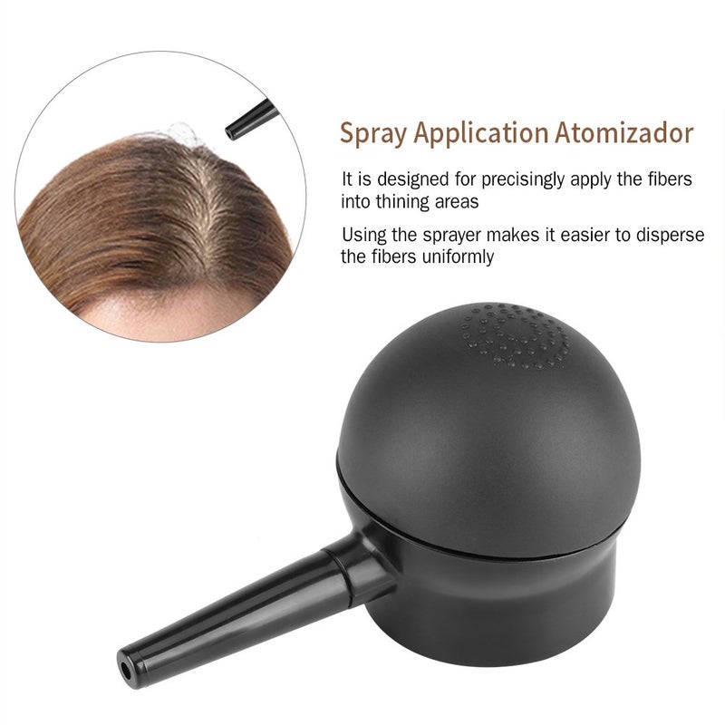 Akozon Hair Fibers Spray Pump Hair Building Formulation Concealer For Men Women Hair Thickening Fibers Spray Applicator Pump Nozzle Spray Application Atomizador - Image 4