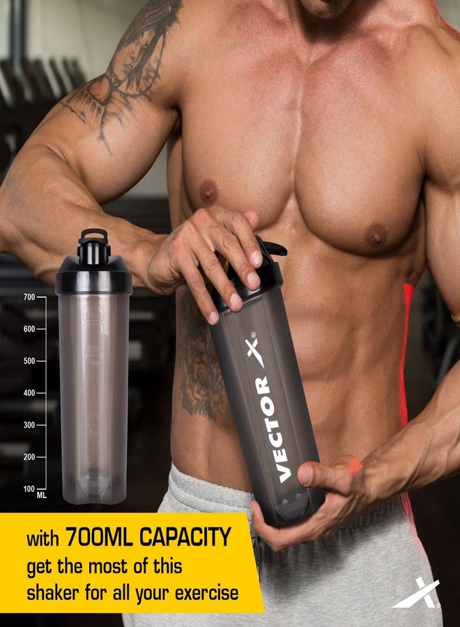 Vector X All in One Multipurpose Gym Bag Kit-Attacker 17 L Gym Sports Duffel Bag + Wrist Strap for Gym & Fitness Wrist Support + Nitro 700 ml Protein Shaker Bottle for Men & Women (Blue) - Image 5